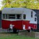 I hear some of you like campers. This one looks vintage and is in good shape.